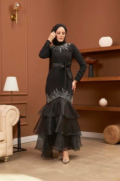 Feride Evening Dress - Black