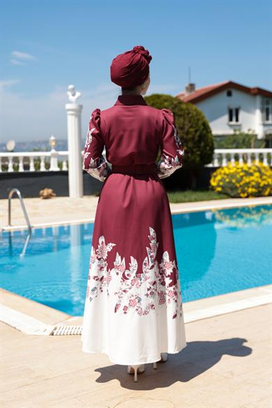 Feyza Elbise - Bordo