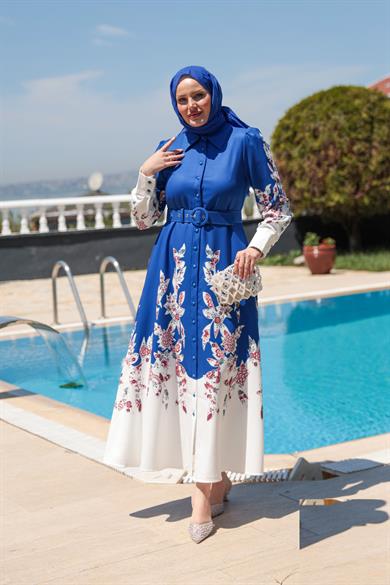 Feyza Elbise - Saks Mavi