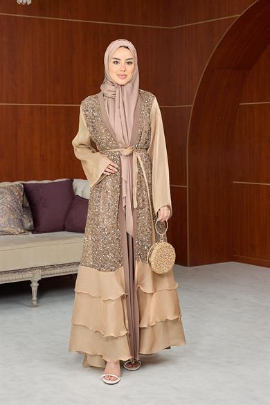 Flora Payet İkili Abaya - Somon