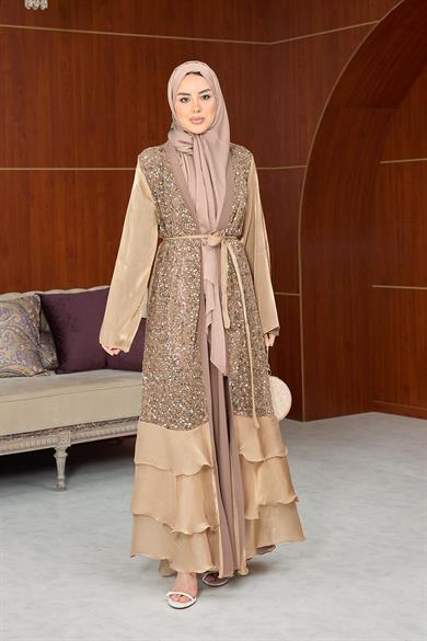 Flora Payet İkili Abaya - Somon