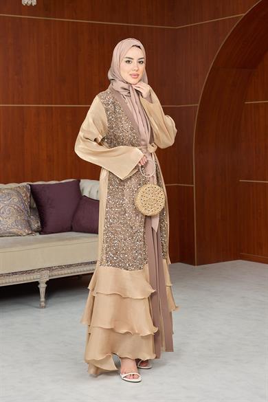 Flora Payet İkili Abaya - Somon