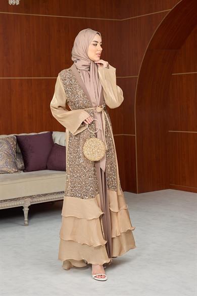 Flora Payet İkili Abaya - Somon
