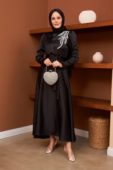 Gizem Evening Dress - Black