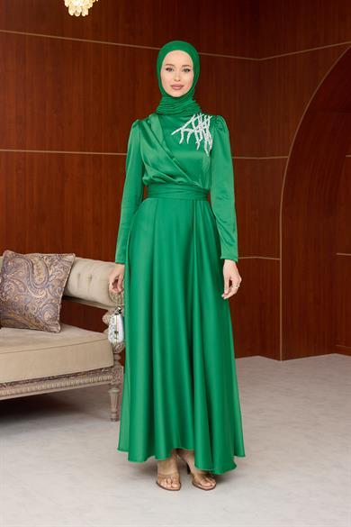 Gizem Evening Dress - Green