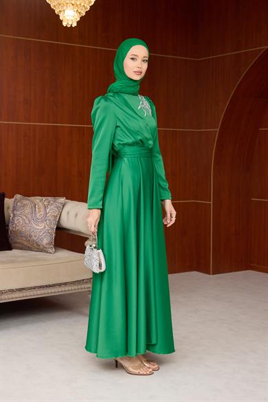 Gizem Evening Dress - Green
