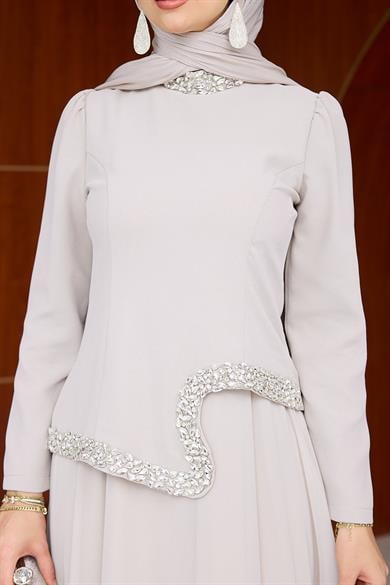 Gönül Tesettür Abiye - Vizon