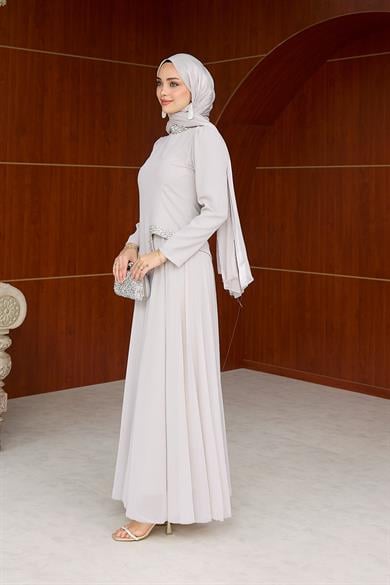 Gönül Tesettür Abiye - Vizon