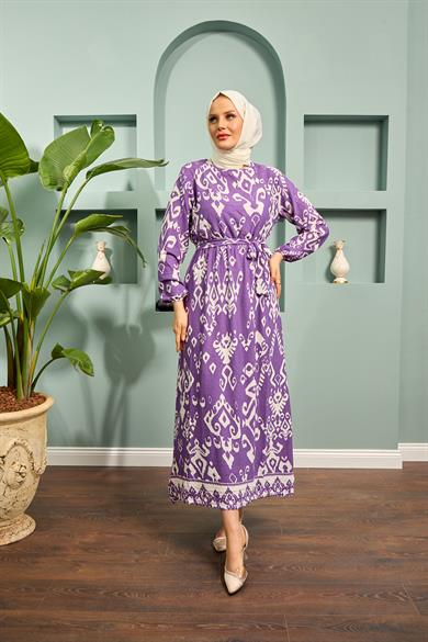 Gözde Dress - Purple