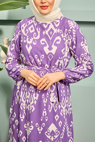 Gözde Dress - Purple