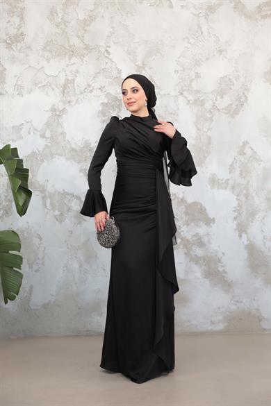 Gülnur Saten Abiye - Siyah