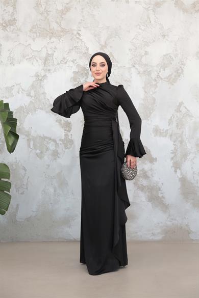 Gülnur Saten Abiye - Siyah