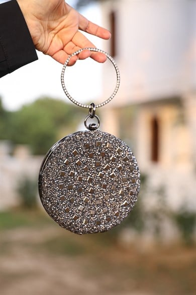 Halka Evening Dress Bag - Anthracite