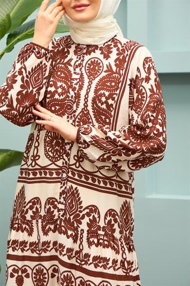Handan Dress - Brown