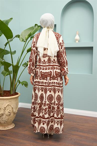 Handan Dress - Brown