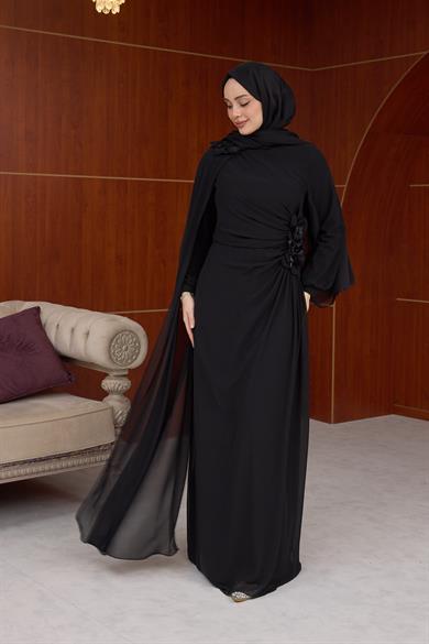 Helen Özel Tasarım Abiye - Siyah