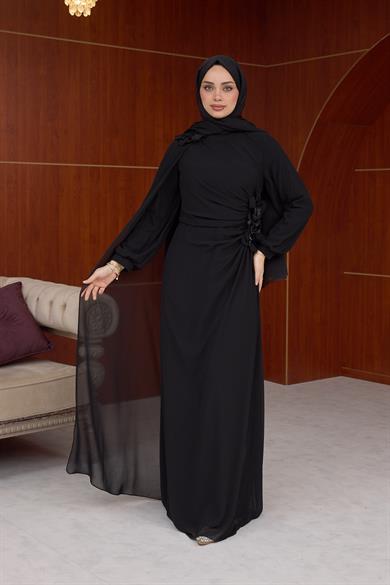 Helen Özel Tasarım Abiye - Siyah