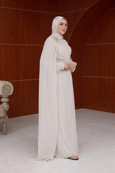 Helen Özel Tasarım Abiye - Vizon