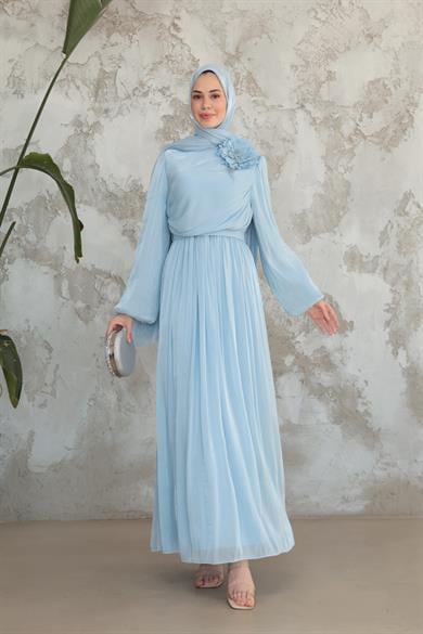 İrem Gül Detay Abiye - Bebe Mavi