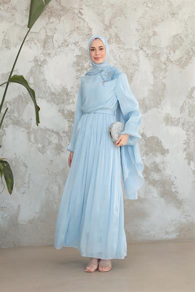 İrem Gül Detay Abiye - Bebe Mavi