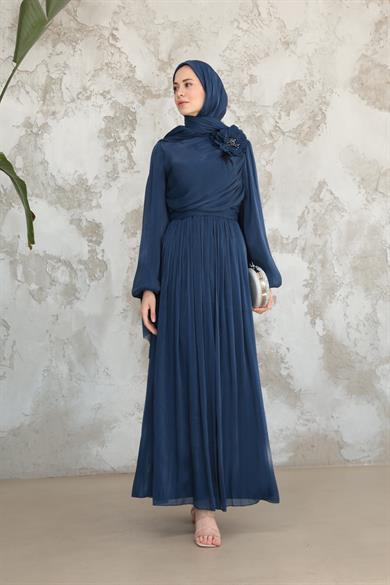 İrem Gül Detay Abiye - Lacivert