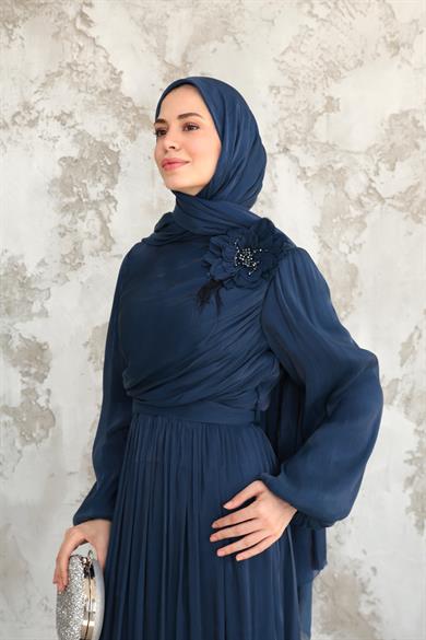 İrem Gül Detay Abiye - Lacivert