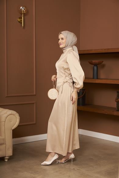 Işıl Evening Dress - Beige