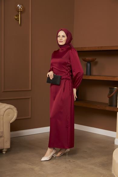 Işıl Evening Dress - Claret Red