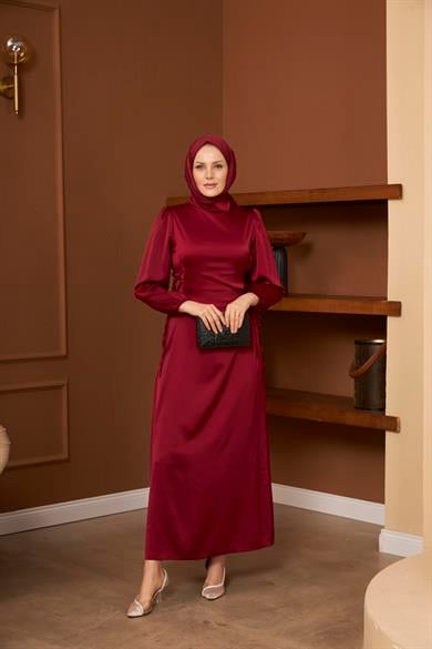 Işıl Evening Dress - Claret Red