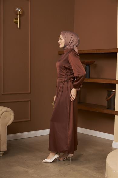 Işıl Evening Dress - Brown