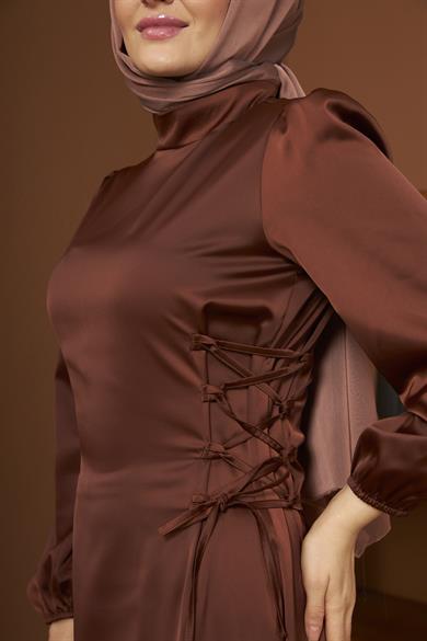 Işıl Evening Dress - Brown