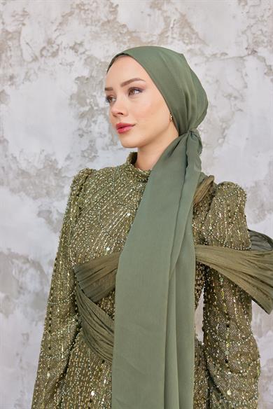 Janjan Kumaş Şal - Haki