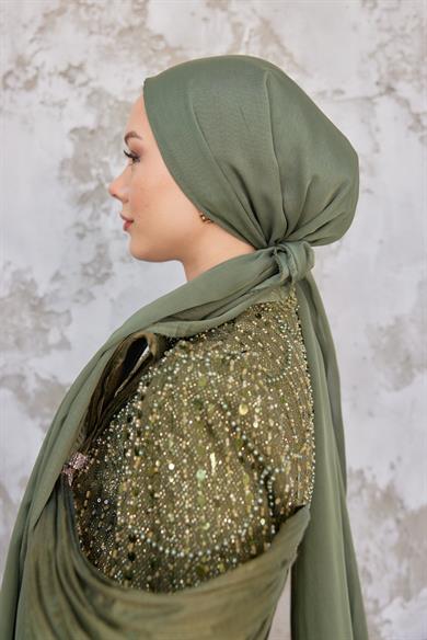 Janjan Kumaş Şal - Haki