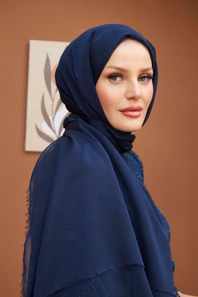 Janjan Kumaş Şal - Lacivert