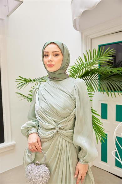 Janjan Kumaş Şal - Mint Yeşil