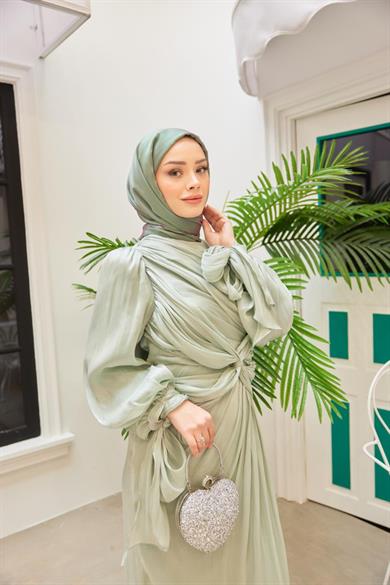 Janjan Kumaş Şal - Mint Yeşil