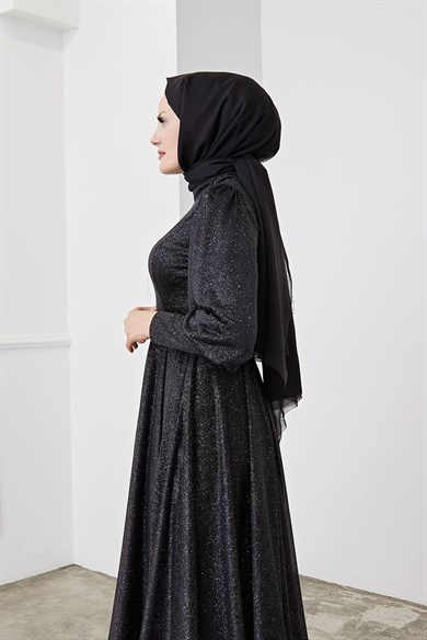 Janjan Kumaş Şal - Siyah