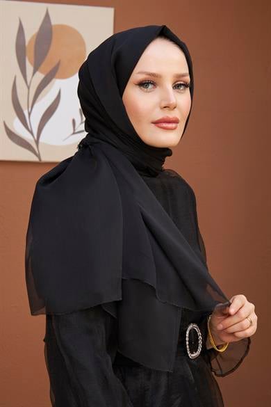 Janjan Kumaş Şal - Siyah
