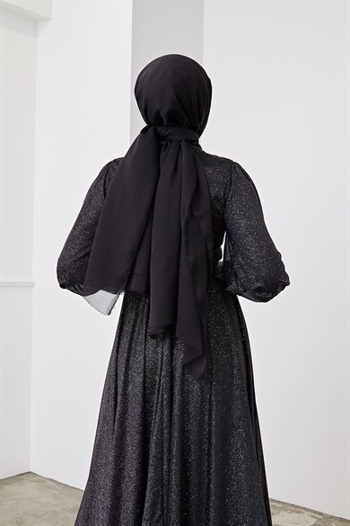 Janjan Kumaş Şal - Siyah