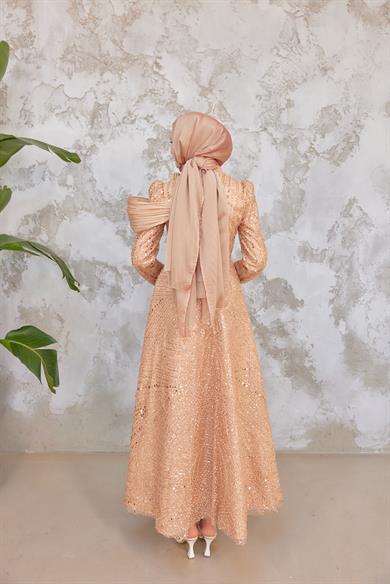 Janjan Fabric Shawl - Salmon