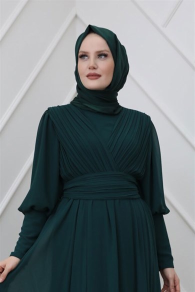 Janjan Kumaş Şal - Zümrüt Yeşil