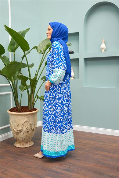 Kevser Dress - Saks Blue