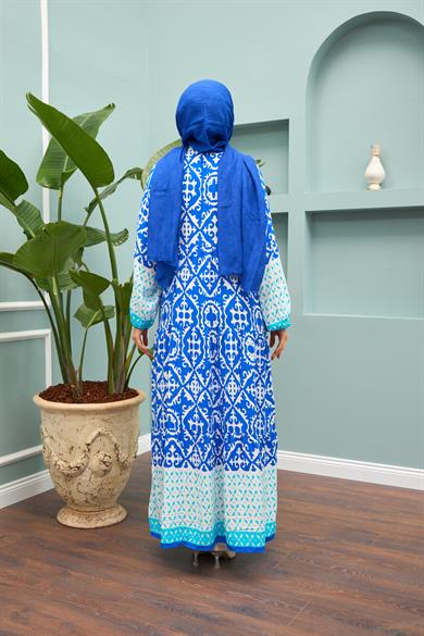 Kevser Dress - Saks Blue