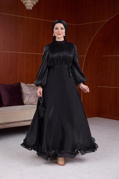 Kiraz Işıltı Abiye - Siyah