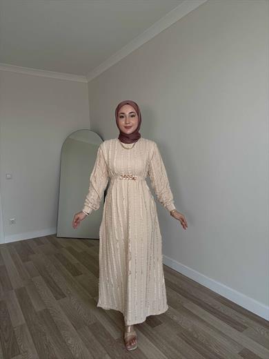 Kızılcık Elbise - Bej