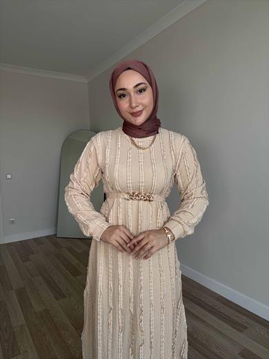 Kızılcık Elbise - Bej