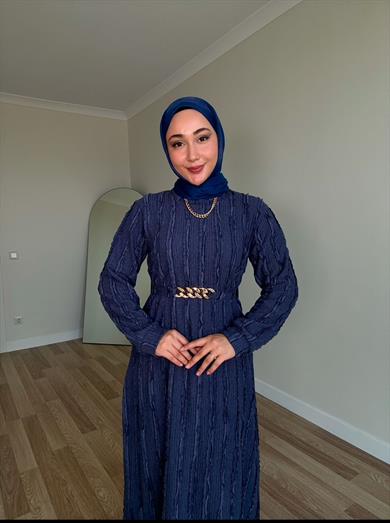 Kızılcık Elbise - Lacivert