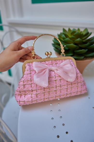 Ribbon Detailed Shoulder Bag - Pink
