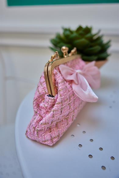 Ribbon Detailed Shoulder Bag - Pink