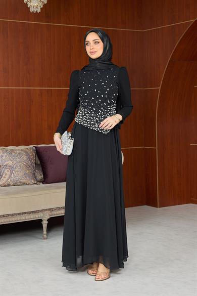 Lalezar Abiye - Siyah